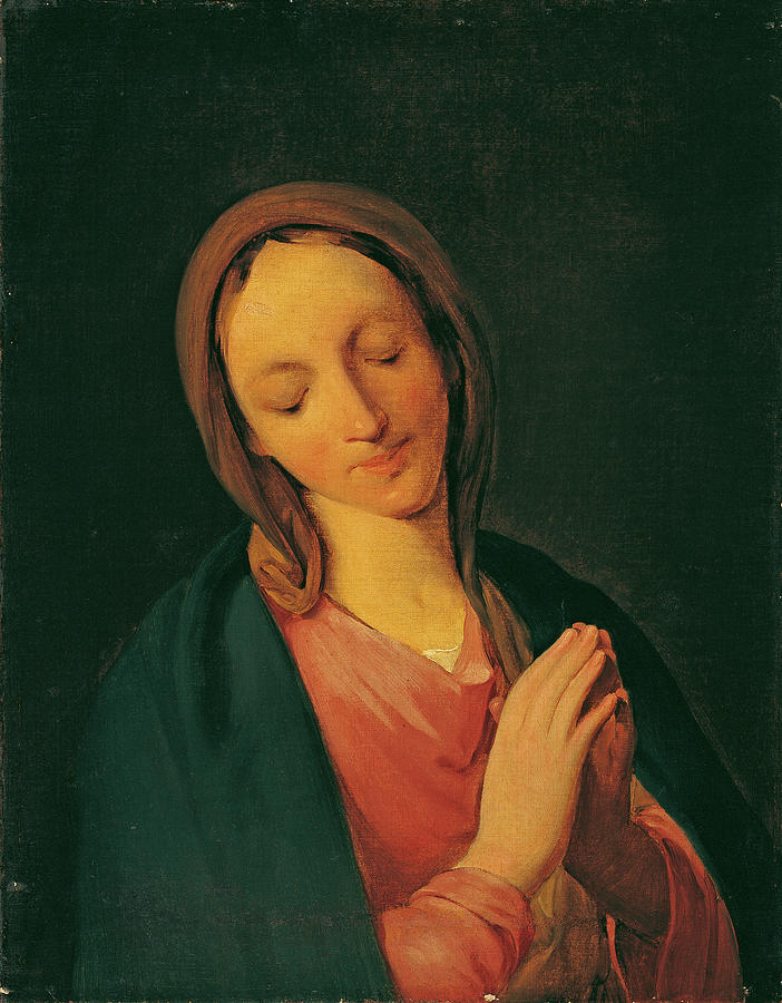 Madonna Painting by August von Pettenkofen