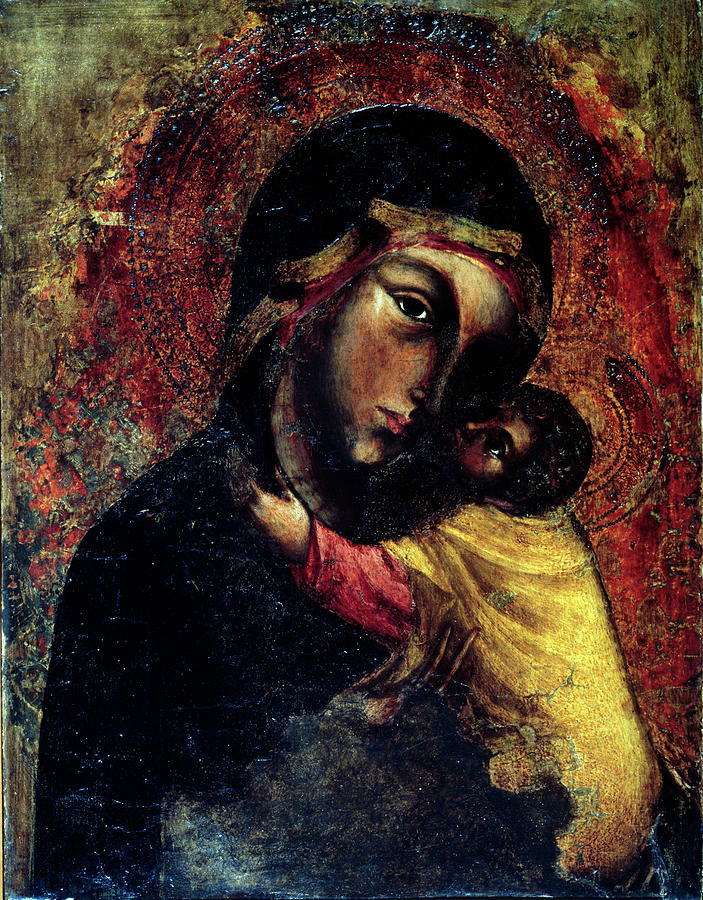 Madonna & Child By Jacobello Del Fiore Painting by Jacobello Del Fiore