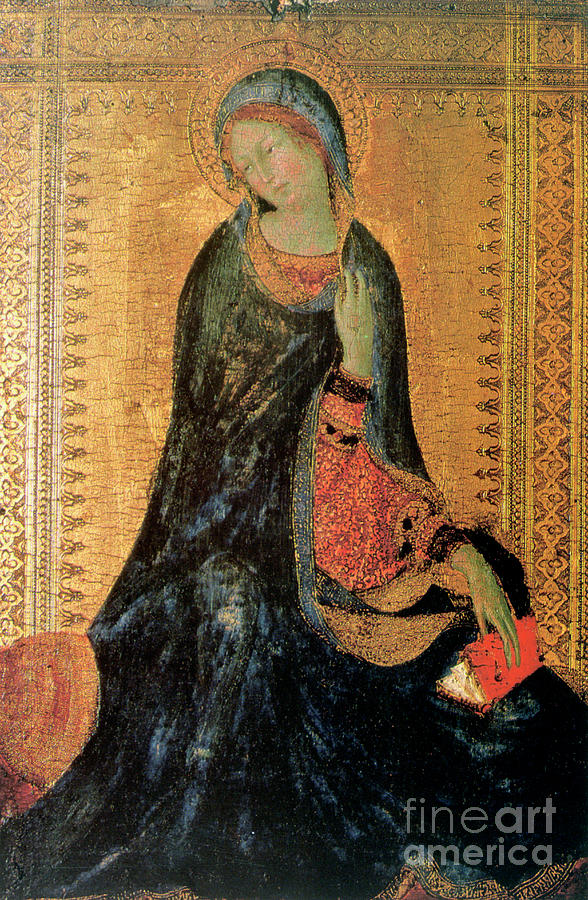 Madonna Of The Annunciation Drawing by Print Collector Madonna Of The Annunciation Drawing by Print Collector