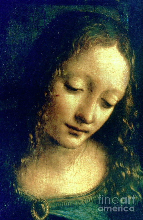 Madonna Of The Rocks Detail, 1482-1486 Drawing by Print Collector