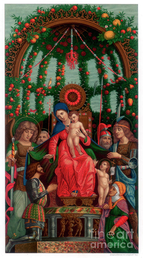 Madonna Of Victory, 1496 1870. Artist Drawing by Print Collector