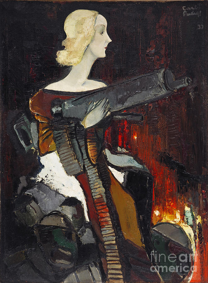 Madonna With A Machine Gun, 1932 Drawing by Heritage Images