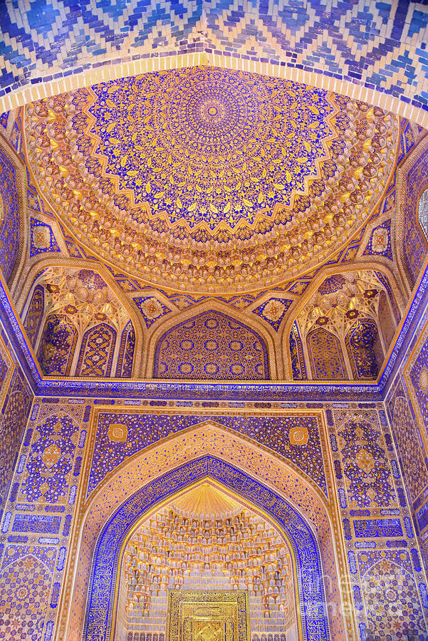 Madrasah Interior In Registan Square Photograph by Sergio Amiti