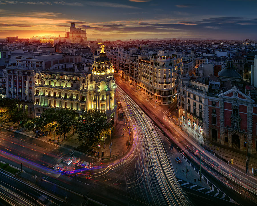 Up Movie Photograph - Madrid Metropolis. by Juan Pablo De Miguel