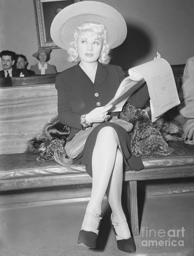 Mae West In Court Photograph by Bettmann