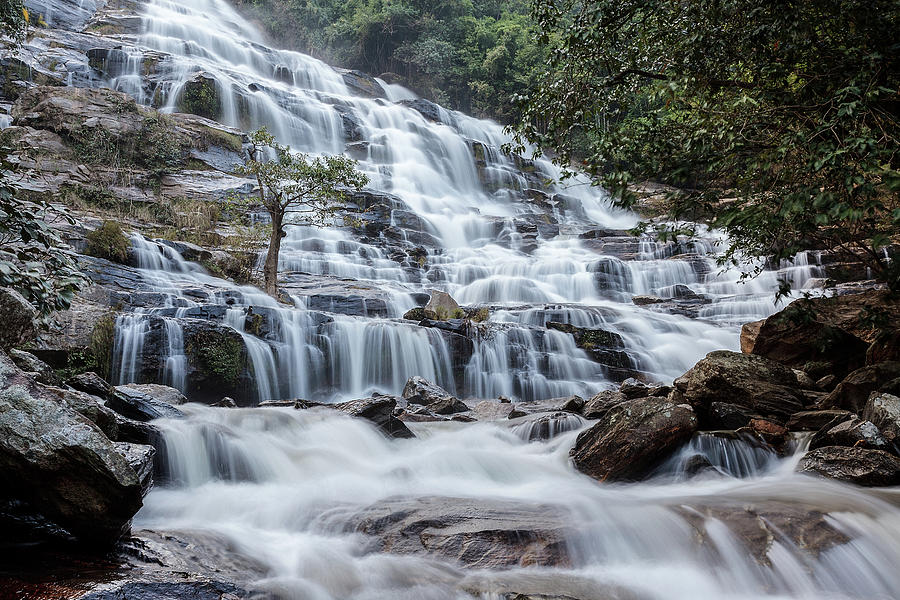 Mae Ya Waterfalls Photograph by Nobythai