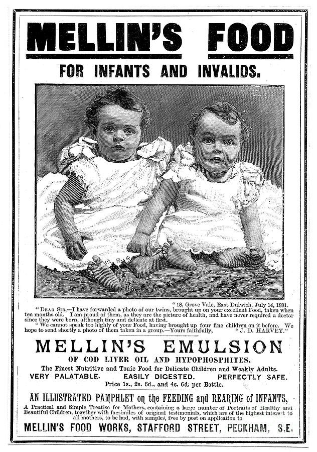 Magazine Advertisement For Mellins Drawing by Print Collector
