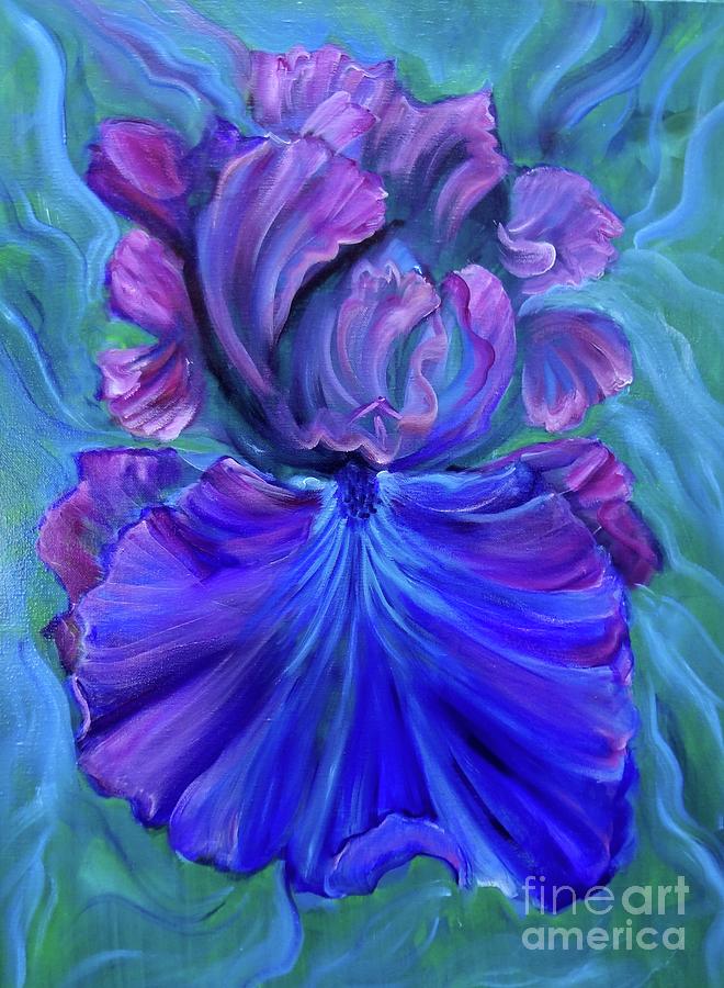  Iris by Jenny Painting by Jenny Lee