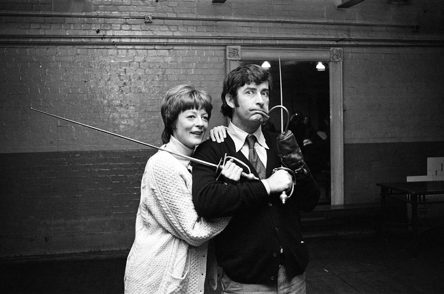 Maggie Smith And Dave Allen, 1973 Photograph by Mirrorpix