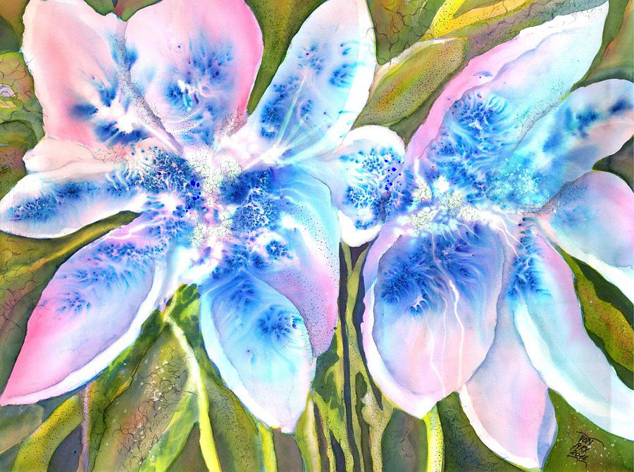 Magic Abstract Daylily by Sabina Von Arx Magic Abstract Daylily by Sabina Von Arx