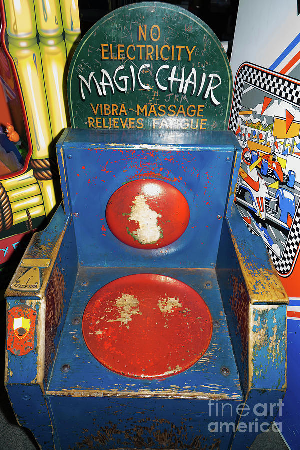 Magic Chair Vintage Penny Arcade Machine DSC6823 Photograph by Wingsdomain Art and Photography