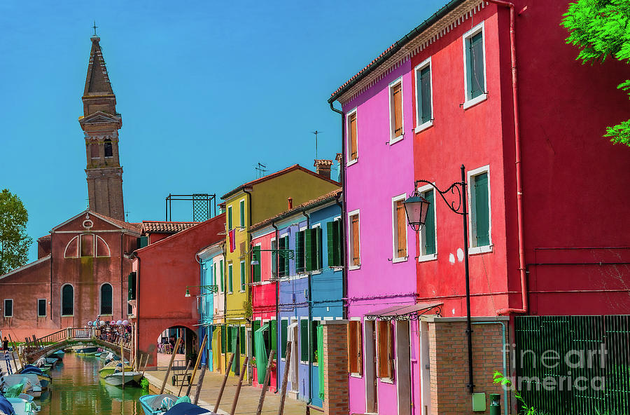Magic colors in Burano Venice Photograph by The P