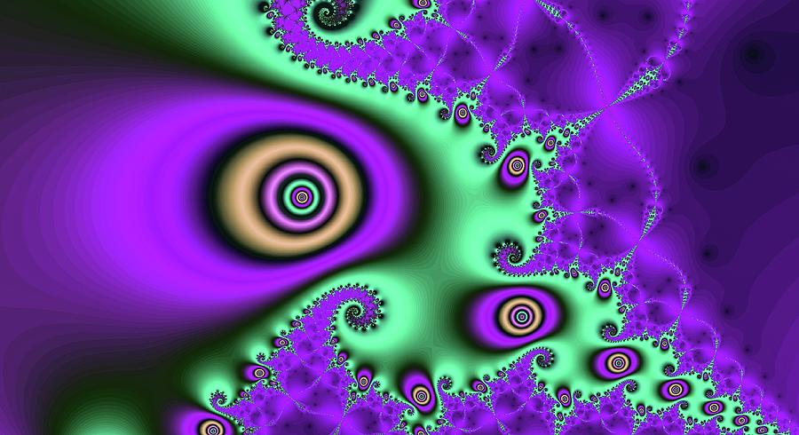 Magic Eye Fine Art Purple Digital Art By Don Northup Fine Art America