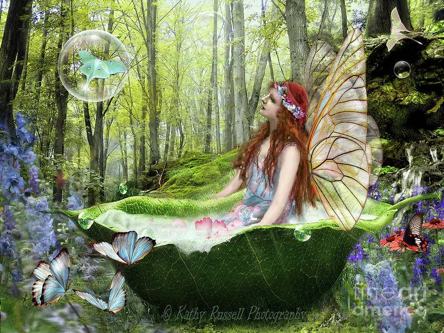 Magic forest Digital Art by Kathy Russell