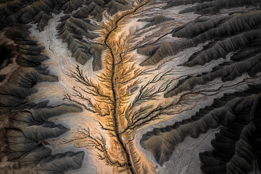 Magic Land -- An Aerial Abstract Photograph by James Bian