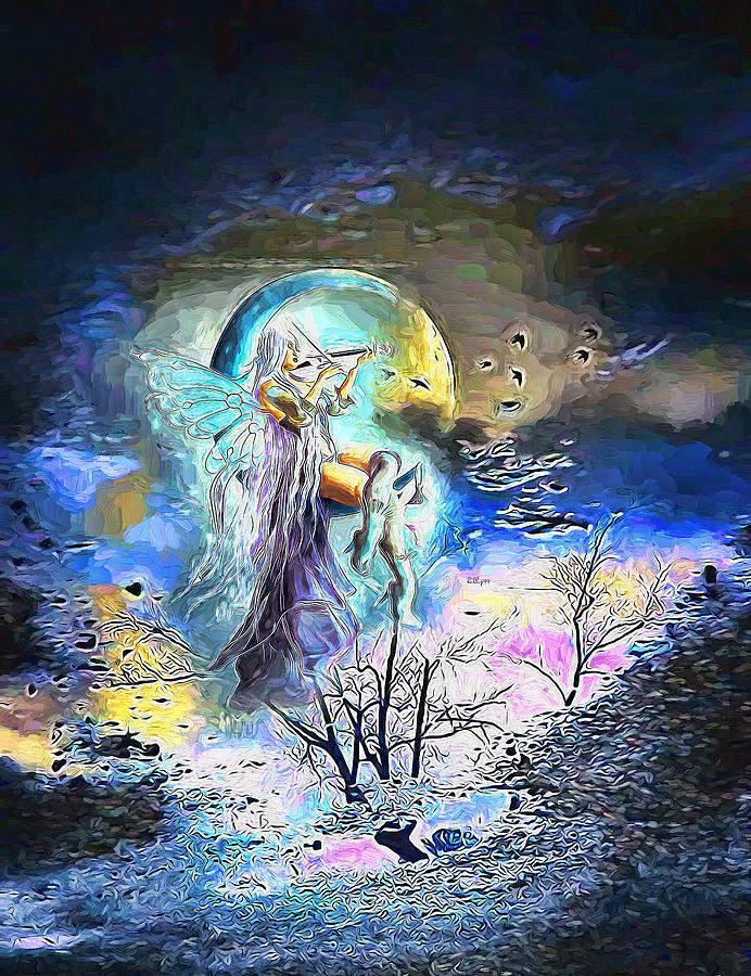 Magic of moon Painting by Nenad Vasic