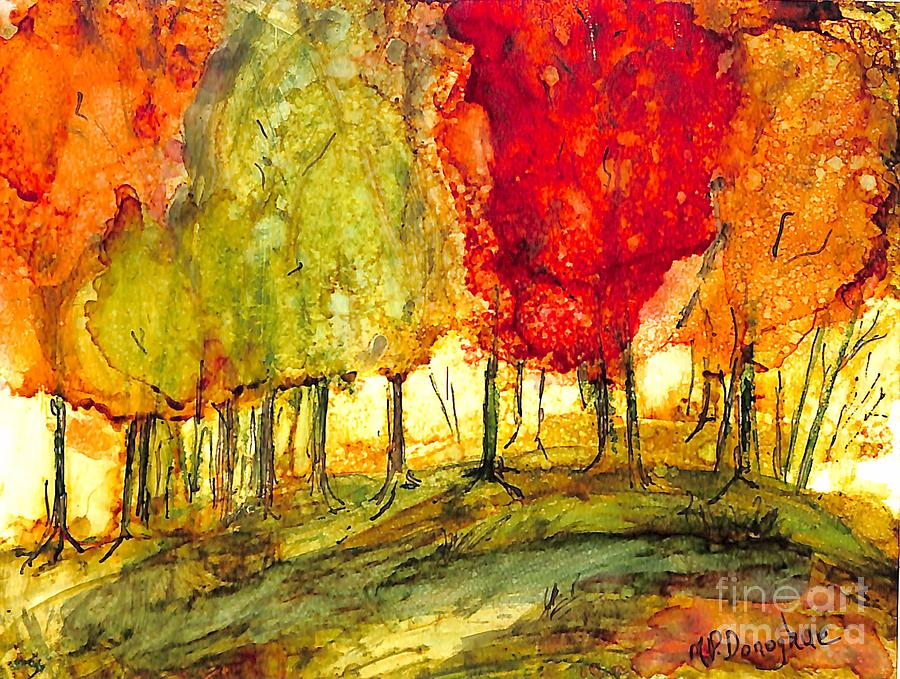 Magic Of Trees- Ink Abstract Painting Painting