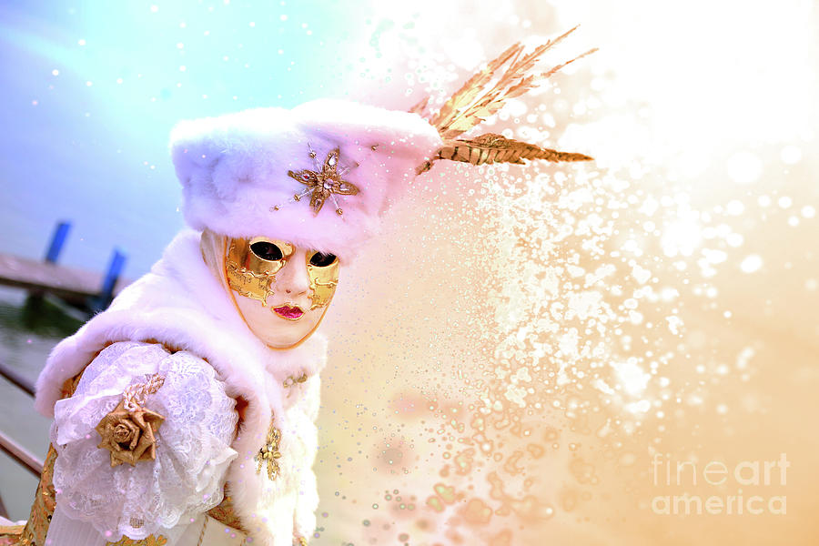 Fantasy Photograph - Magic of Venetian Carnival by Gregory DUBUS