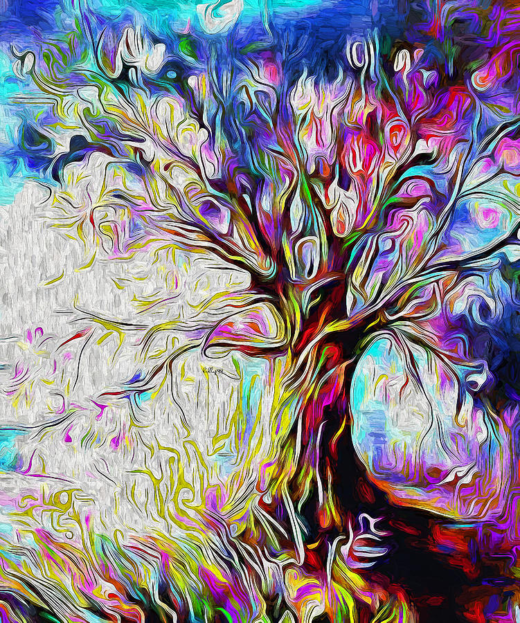 Magic tree 3 Painting by Nenad Vasic