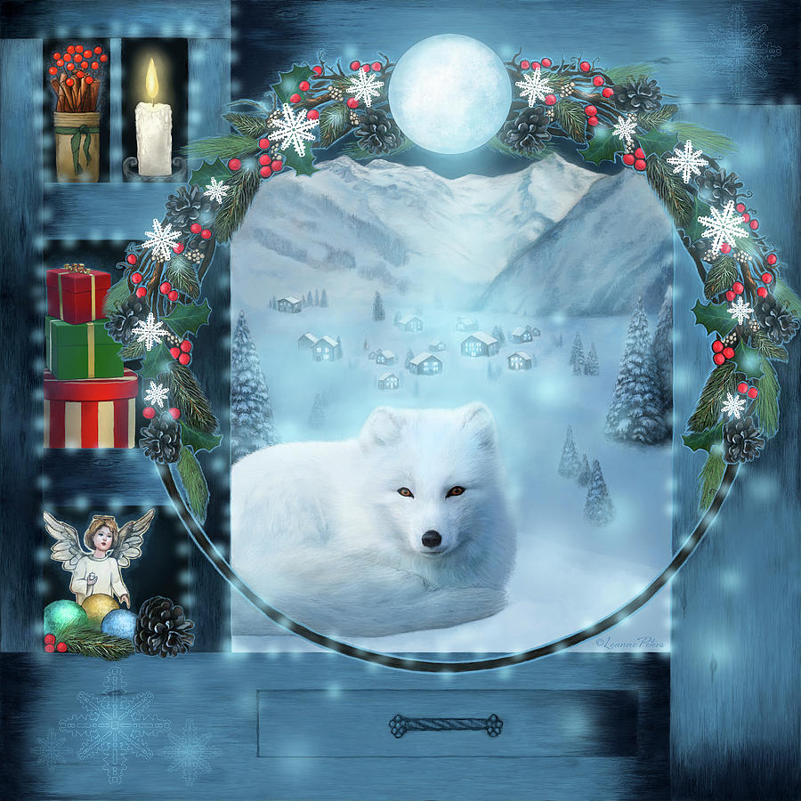 Christmas Painting - Magic Winter Cabinet by Art And A Little Magic