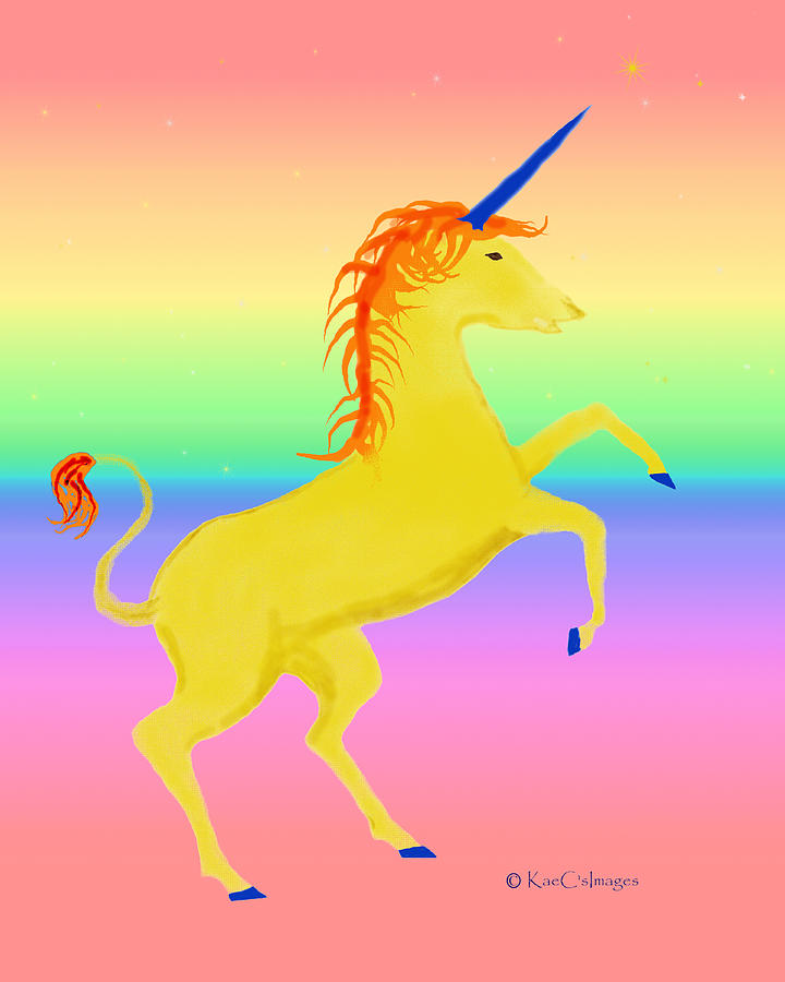 Magical Beast Unicorn 1 Digital Art by Kae Cheatham
