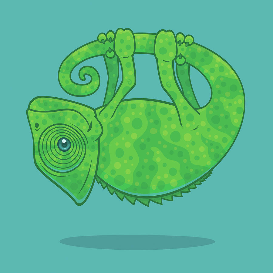 Magical Chameleon Digital Art