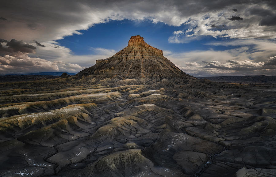 Magical Clouds Over The Factory Butte Photograph By Joanna W - Fine Art 