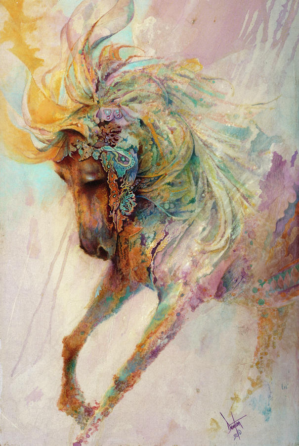 Colorful Horse Painting - Magical by Denton Lund