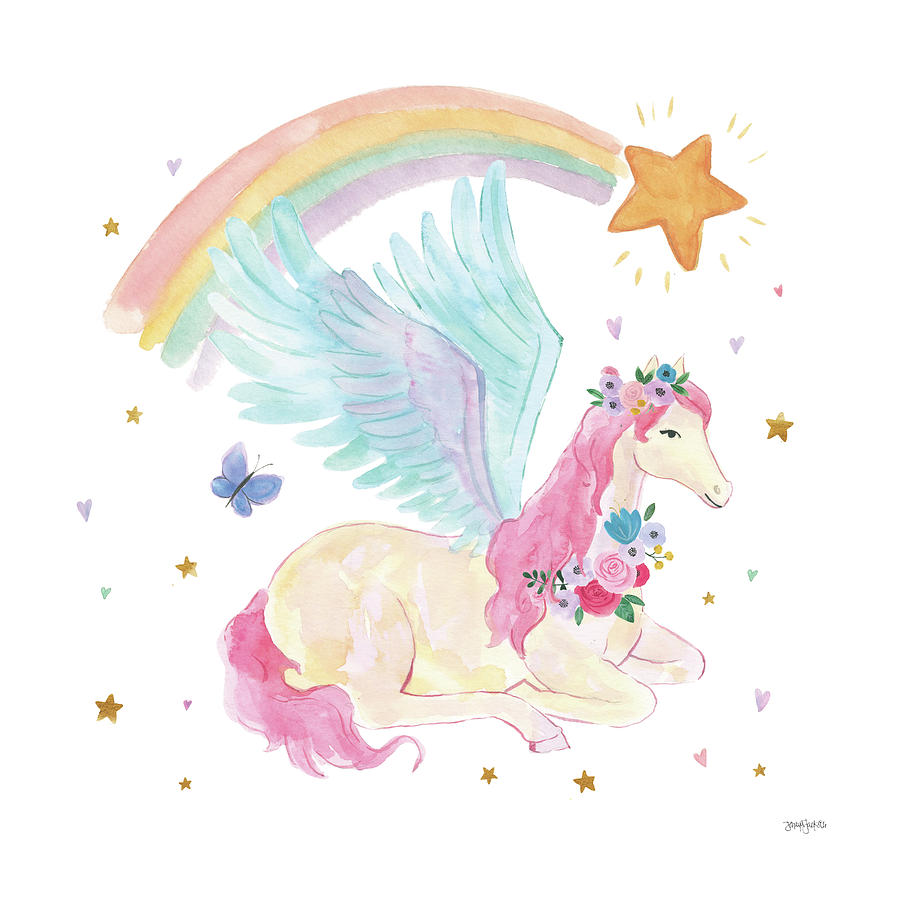 Animals Painting - Magical Friends II Butterfly by Jenaya Jackson Animals Painting - Magical Friends II Butterfly by Jenaya Jackson