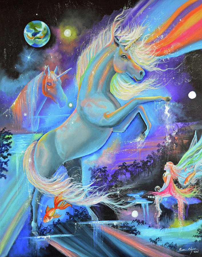 Magical Unicorn Painting by Sue Clyne - Fine Art America