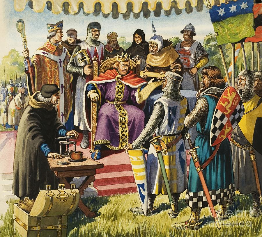 Magna Carta Painting by Michael Godfrey