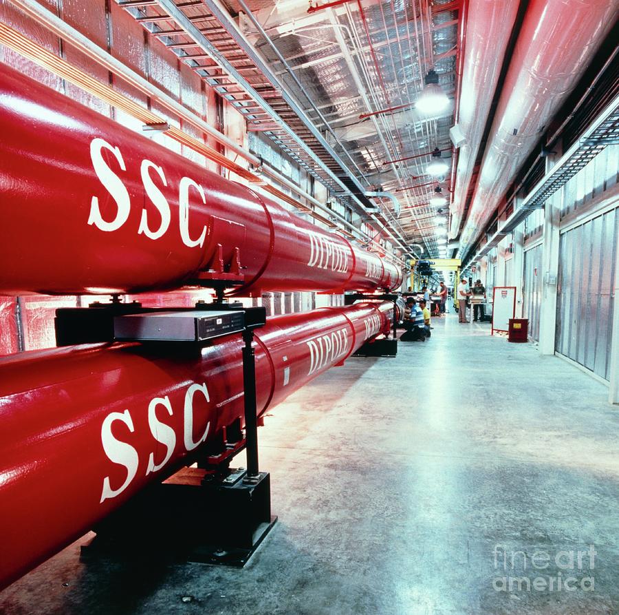 Magnet Photograph - Magnet Test Facility At Ssc Laboratory by Superconducting Super Collider Laboratory/science Photo Library