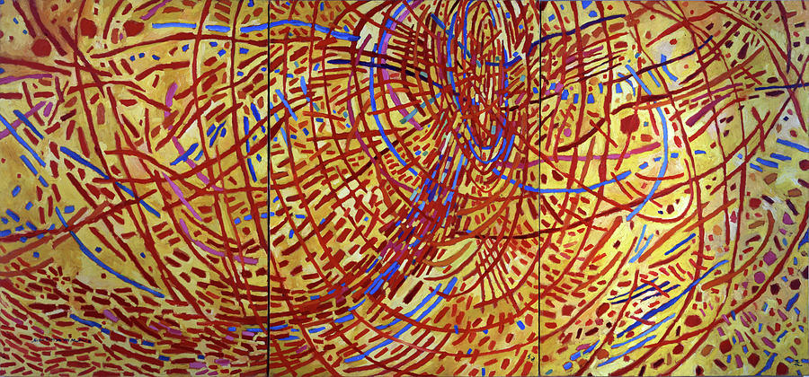 Abstract Painting - Magnetic Fields 108 By Thompson by Mildred Thompson