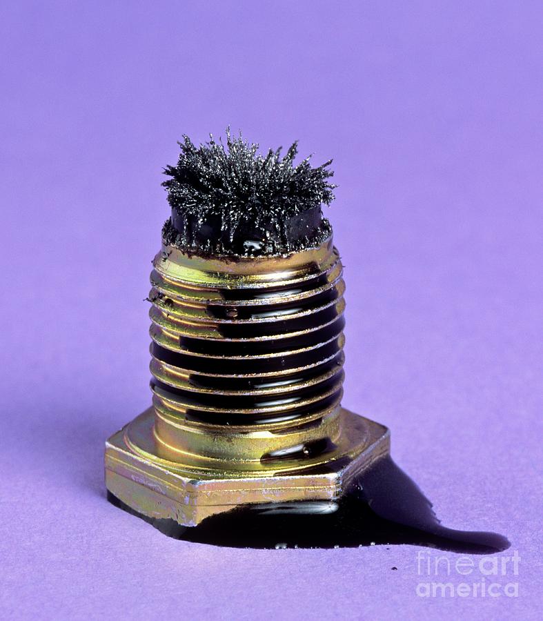 Magnetic Oil Sump Plug Photograph by Martyn F. Chillmaid/science Photo Library