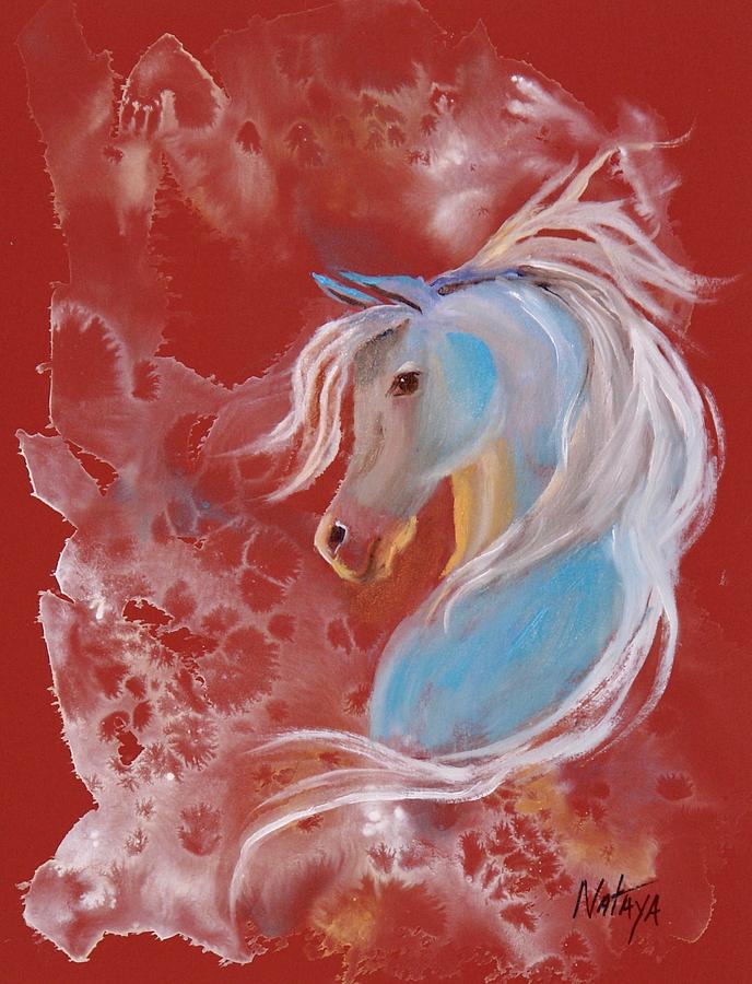 Magnifico The Spirit Horse Painting by Nataya Crow