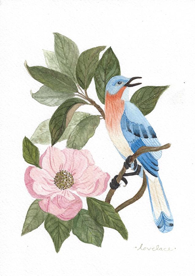 Magnolia Bird Painting by Laura Lovelace - Fine Art America