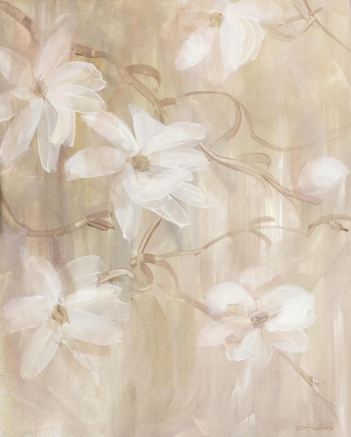 Flower Painting - Magnolias II by Li Bo