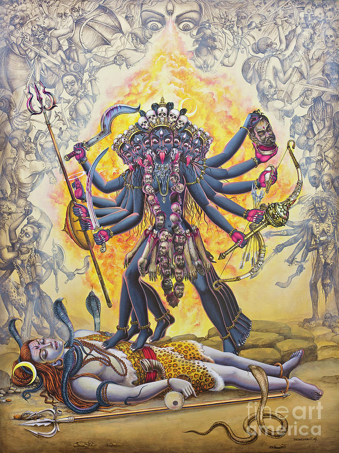 Mahakali Painting by Vrindavan Das