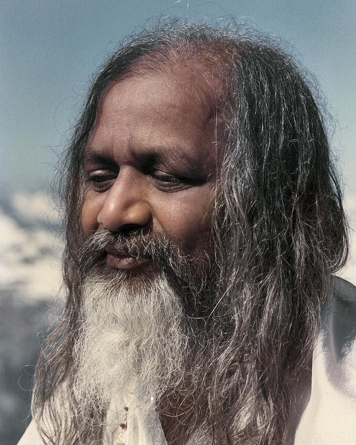 Maharishi on the Mountain Photograph by Maharishi And Guru Dev Images