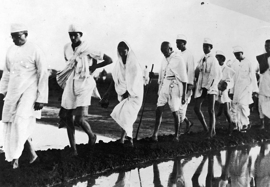 Mahatma Gandhi During Salt March Protests Photograph by LIFE Picture Collection