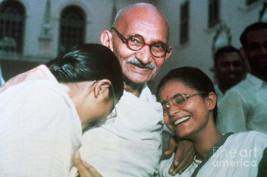 Mahatma Gandhi Laughing Photograph by Bettmann