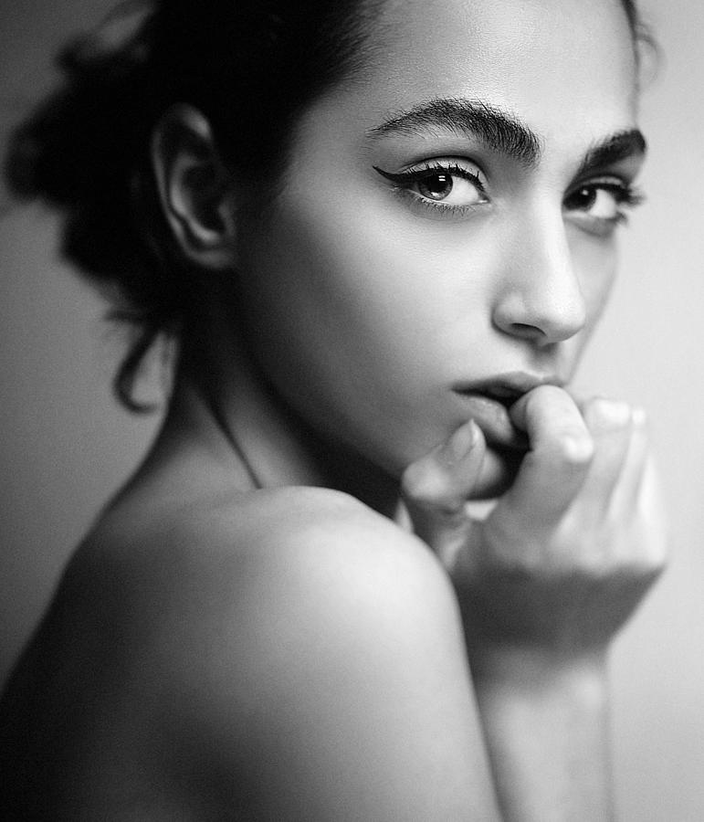 Black And White Photograph - Mahsa Look 2 by Amin Hamidnezhad
