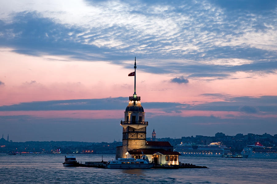Maidens Tower In Istanbul, Turkey Photograph by Uchar