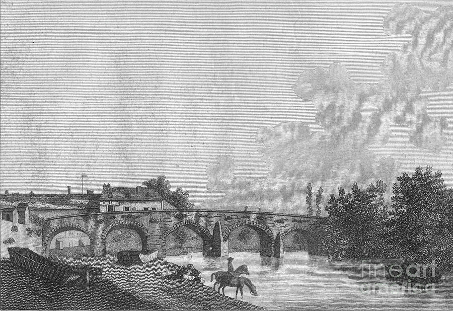 Maidstone Bridge Drawing by Print Collector