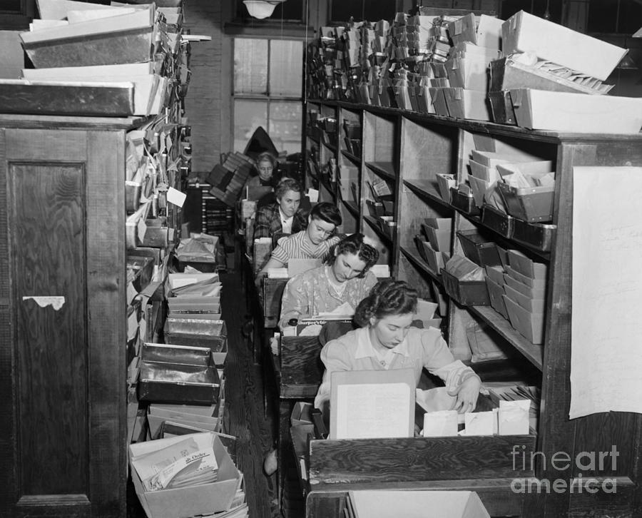 Mail Order Department Of Burpee Seed Photograph by Bettmann