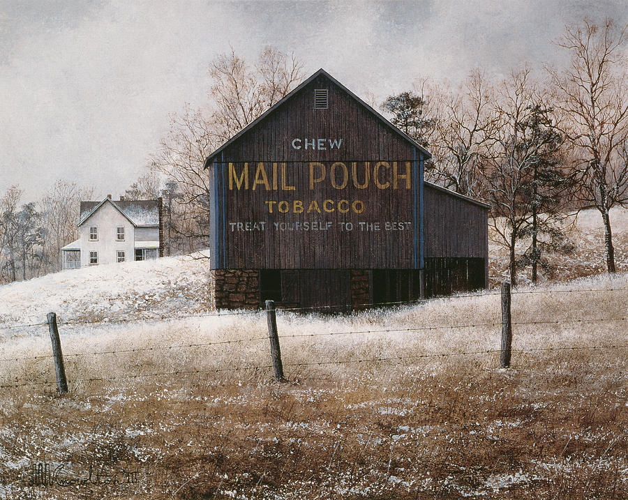 Mail Pouch Barn Painting by David Knowlton