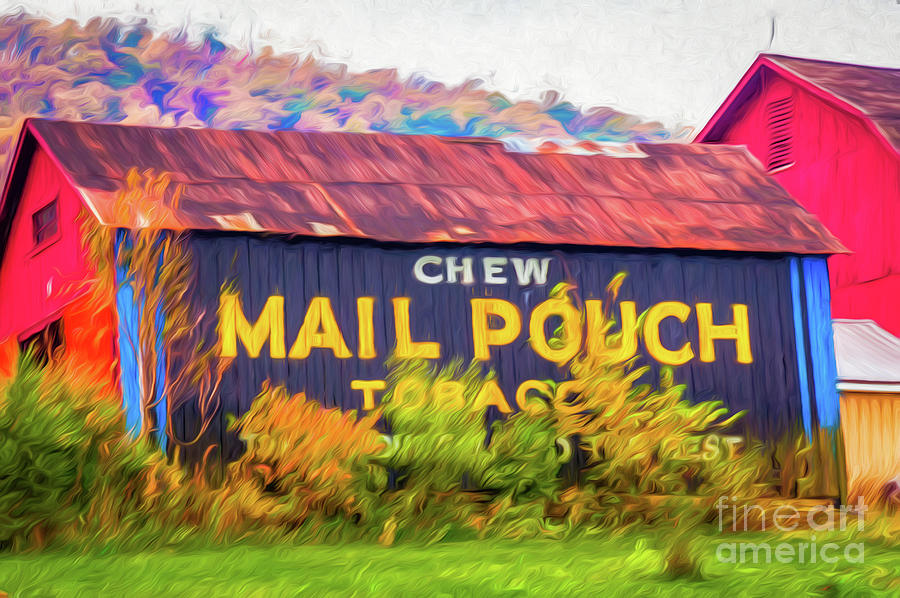 Mail Pouch Tobacco Barn Digital Art Photograph by Kathleen K Parker