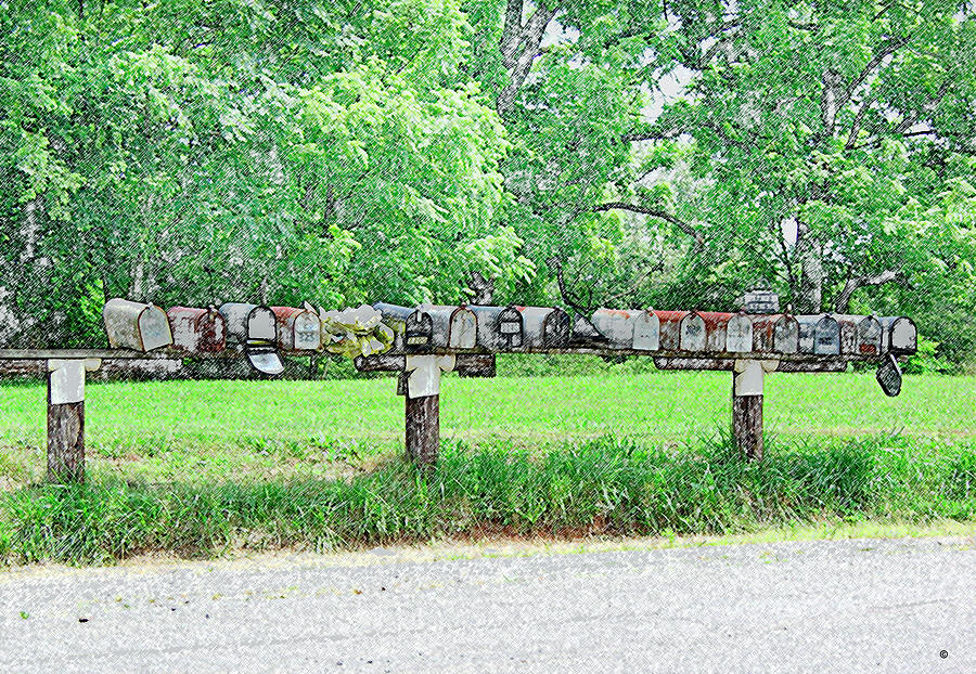 Summer Photograph - Mailboxes by Audrey