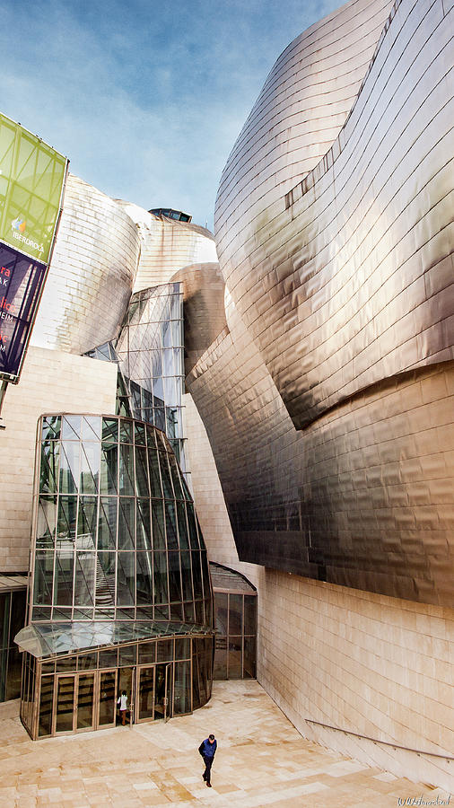 Main Entrance of Guggenheim Bilbao Museum in the Basque Country Spain Photograph by Weston Westmoreland