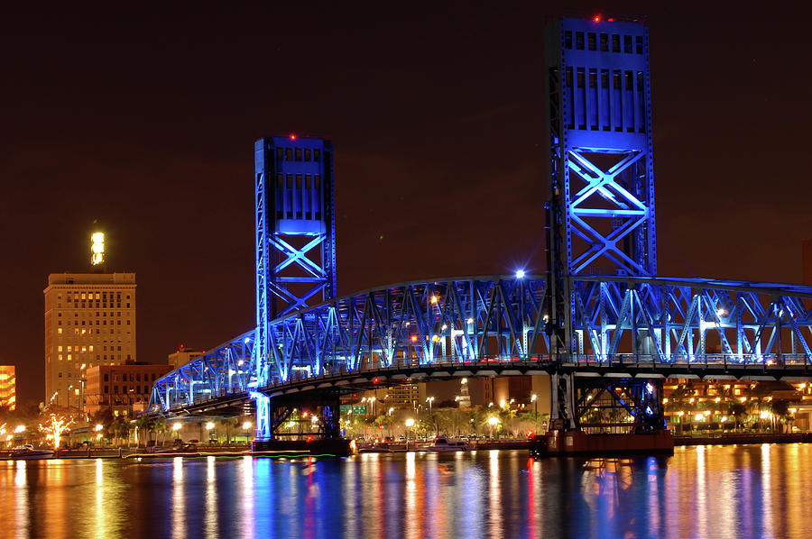 Main Street Bridge Jacksonville Florida Photograph by James Worley - Pixels